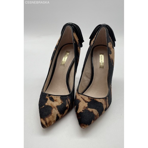 Louise et Cie Shoes - Louise et Cie Josely Black heel animal print pony and sheep - Size 6.5‎